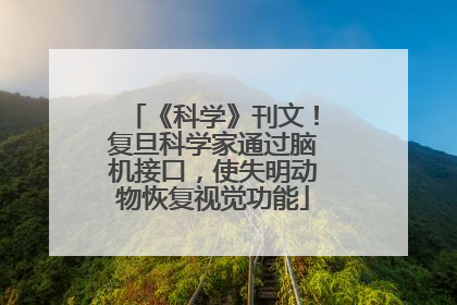 《科学》刊文！复旦科学家通过脑机接口，使失明动物恢复视觉功能