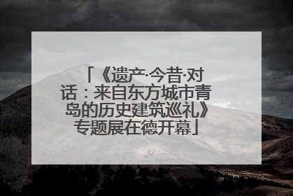 《遗产·今昔·对话：来自东方城市青岛的历史建筑巡礼》专题展在德开幕