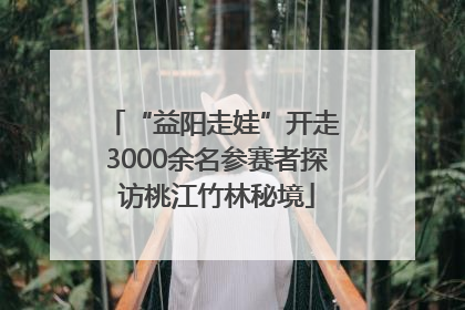 “益阳走娃”开走 3000余名参赛者探访桃江竹林秘境