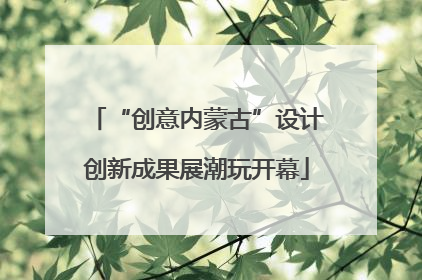 “创意内蒙古”设计创新成果展潮玩开幕