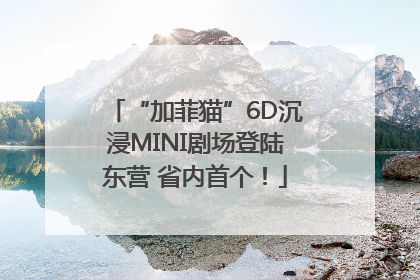 “加菲猫”6D沉浸MINI剧场登陆东营 省内首个！