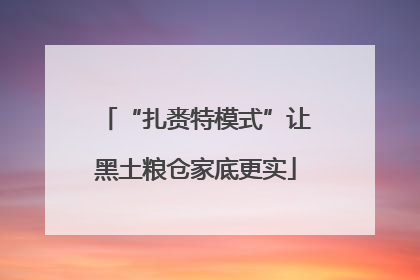 “扎赉特模式”让黑土粮仓家底更实