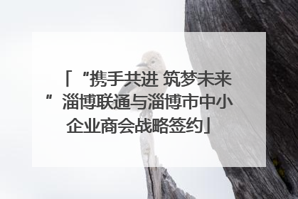 “携手共进 筑梦未来”淄博联通与淄博市中小企业商会战略签约