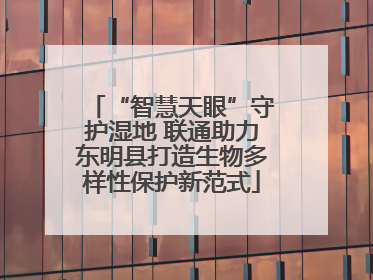 “智慧天眼”守护湿地 联通助力东明县打造生物多样性保护新范式