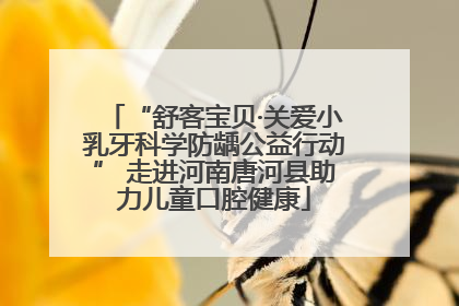 “舒客宝贝·关爱小乳牙科学防龋公益行动” 走进河南唐河县助力儿童口腔健康