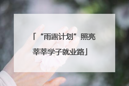 “雨露计划”照亮莘莘学子就业路