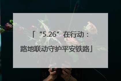 “5.26”在行动：路地联动守护平安铁路