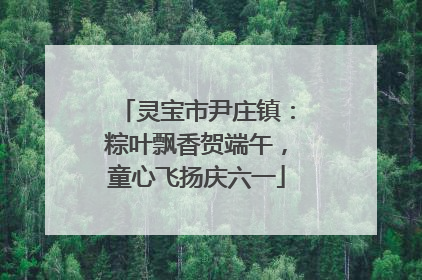 灵宝市尹庄镇：粽叶飘香贺端午，童心飞扬庆六一