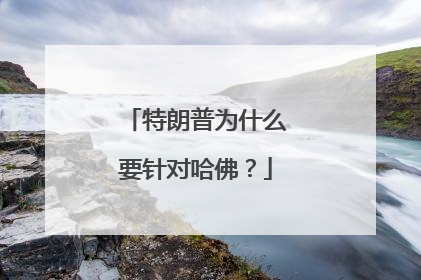 特朗普为什么要针对哈佛？