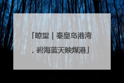 瞭望｜秦皇岛港湾，碧海蓝天映煤港