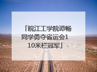 皖江工学院谭畅同学勇夺省运会110米栏冠军