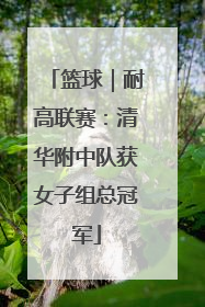 篮球｜耐高联赛：清华附中队获女子组总冠军