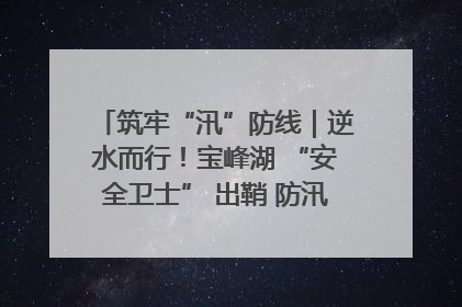 筑牢“汛”防线｜逆水而行！宝峰湖 “安全卫士” 出鞘 防汛应急再添硬核力量