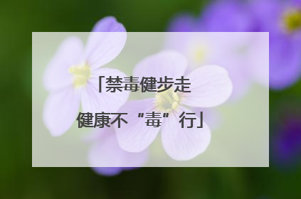 禁毒健步走  健康不“毒”行