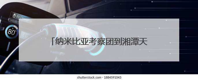 纳米比亚考察团到湘潭天易经开区考察洽谈交流