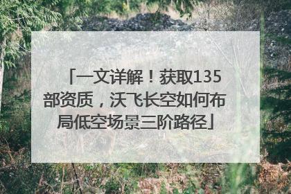 一文详解！获取135部资质，沃飞长空如何布局低空场景三阶路径