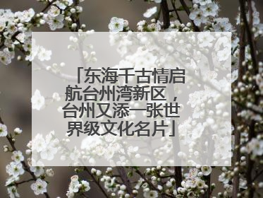 东海千古情启航台州湾新区，台州又添一张世界级文化名片