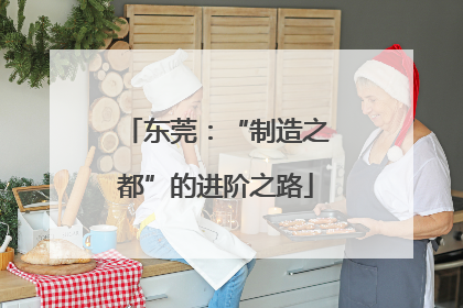 东莞：“制造之都”的进阶之路