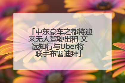 中东豪车之都将迎来无人驾驶出租 文远知行与Uber将联手布署迪拜