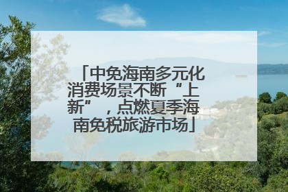 中免海南多元化消费场景不断“上新”，点燃夏季海南免税旅游市场