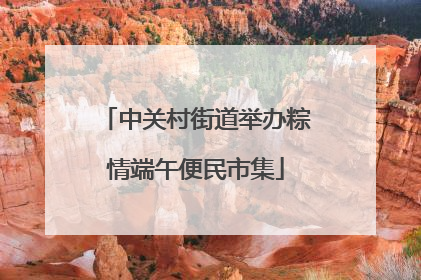 中关村街道举办粽情端午便民市集