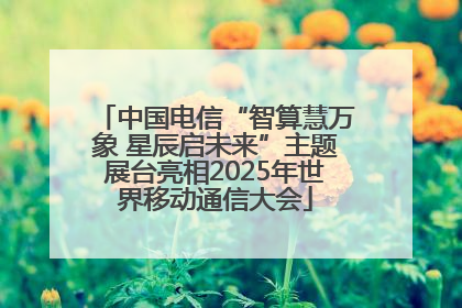 中国电信“智算慧万象 星辰启未来”主题展台亮相2025年世界移动通信大会