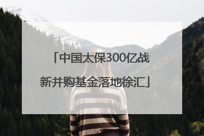 中国太保300亿战新并购基金落地徐汇