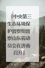 中央第三生态环境保护督察组督察山东省动员会在济南召开