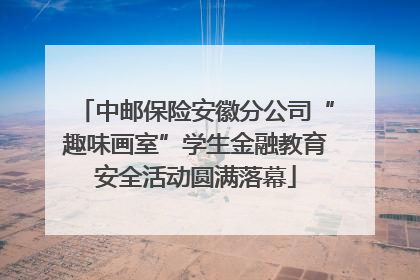 中邮保险安徽分公司“趣味画室”学生金融教育安全活动圆满落幕