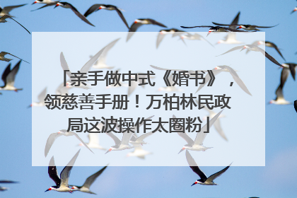 亲手做中式《婚书》，领慈善手册！万柏林民政局这波操作太圈粉