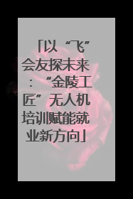 以“飞”会友探未来：“金陵工匠”无人机培训赋能就业新方向