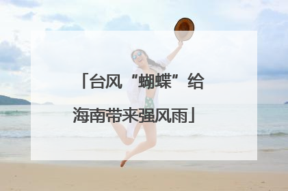台风“蝴蝶”给海南带来强风雨