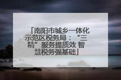南阳市城乡一体化示范区税务局：“三精”服务提质效 智慧税务强基础