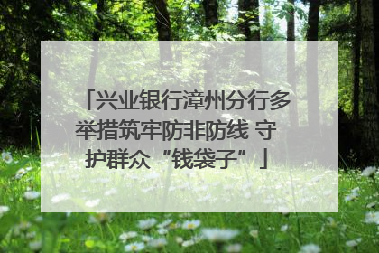 兴业银行漳州分行多举措筑牢防非防线 守护群众“钱袋子”