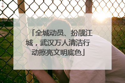 全城动员、扮靓江城，武汉万人清洁行动擦亮文明底色