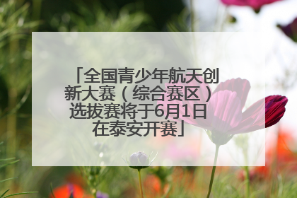 全国青少年航天创新大赛（综合赛区）选拔赛将于6月1日在泰安开赛