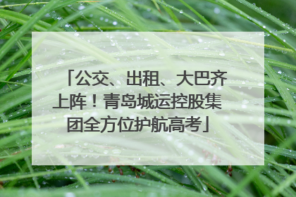 公交、出租、大巴齐上阵！青岛城运控股集团全方位护航高考
