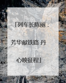 列车长陈丽：芳华献铁路 丹心映征程