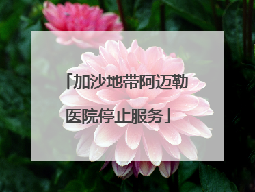 加沙地带阿迈勒医院停止服务