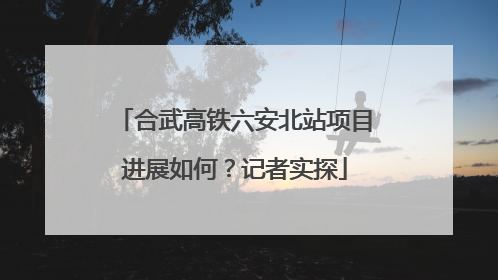 合武高铁六安北站项目进展如何？记者实探