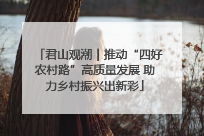 君山观潮｜推动“四好农村路”高质量发展 助力乡村振兴出新彩
