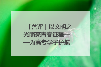 善评｜以文明之光照亮青春征程——为高考学子护航新时代成长之路