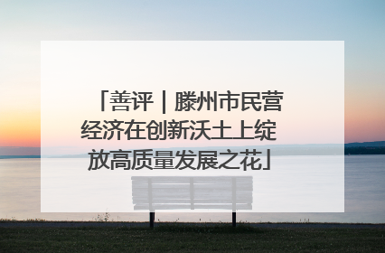善评｜滕州市民营经济在创新沃土上绽放高质量发展之花