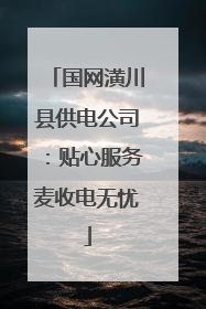 国网潢川县供电公司：贴心服务麦收电无忧