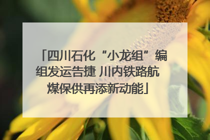 四川石化“小龙组”编组发运告捷 川内铁路航煤保供再添新动能