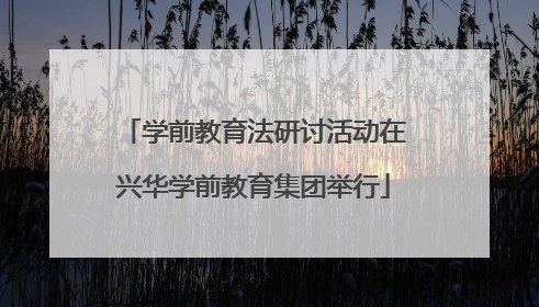 学前教育法研讨活动在兴华学前教育集团举行