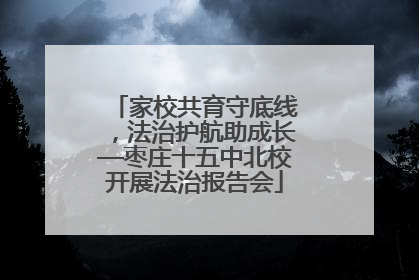 家校共育守底线，法治护航助成长—枣庄十五中北校开展法治报告会