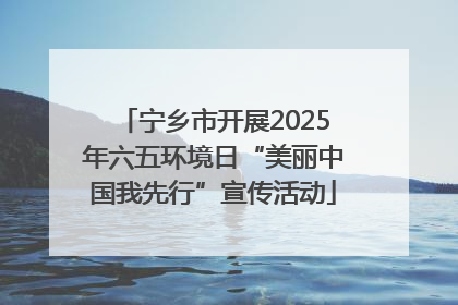 宁乡市开展2025年六五环境日“美丽中国我先行”宣传活动