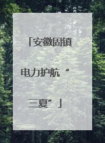 安徽固镇电力护航“三夏”