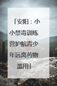 安阳：小小禁毒训练营护航青少年远离药物滥用